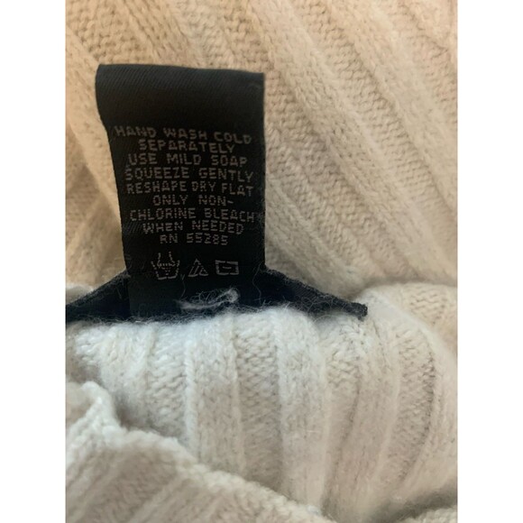 Vintage Express World Brand Merino Wool & Angora Rabbit Sweater Cream White SZ S - Picture 5 of 6